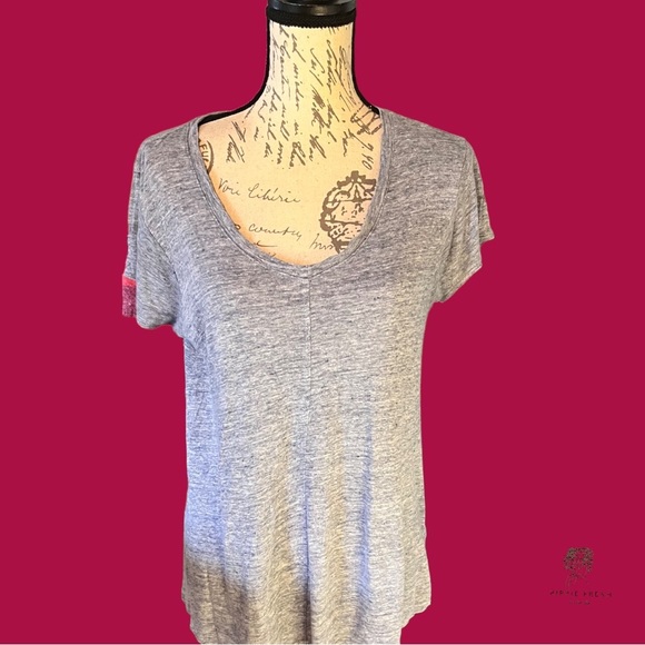 Tahari Women’s 100% Linen Blue T Shirt & Longer Cardigan Matching Set M - Picture 3 of 6